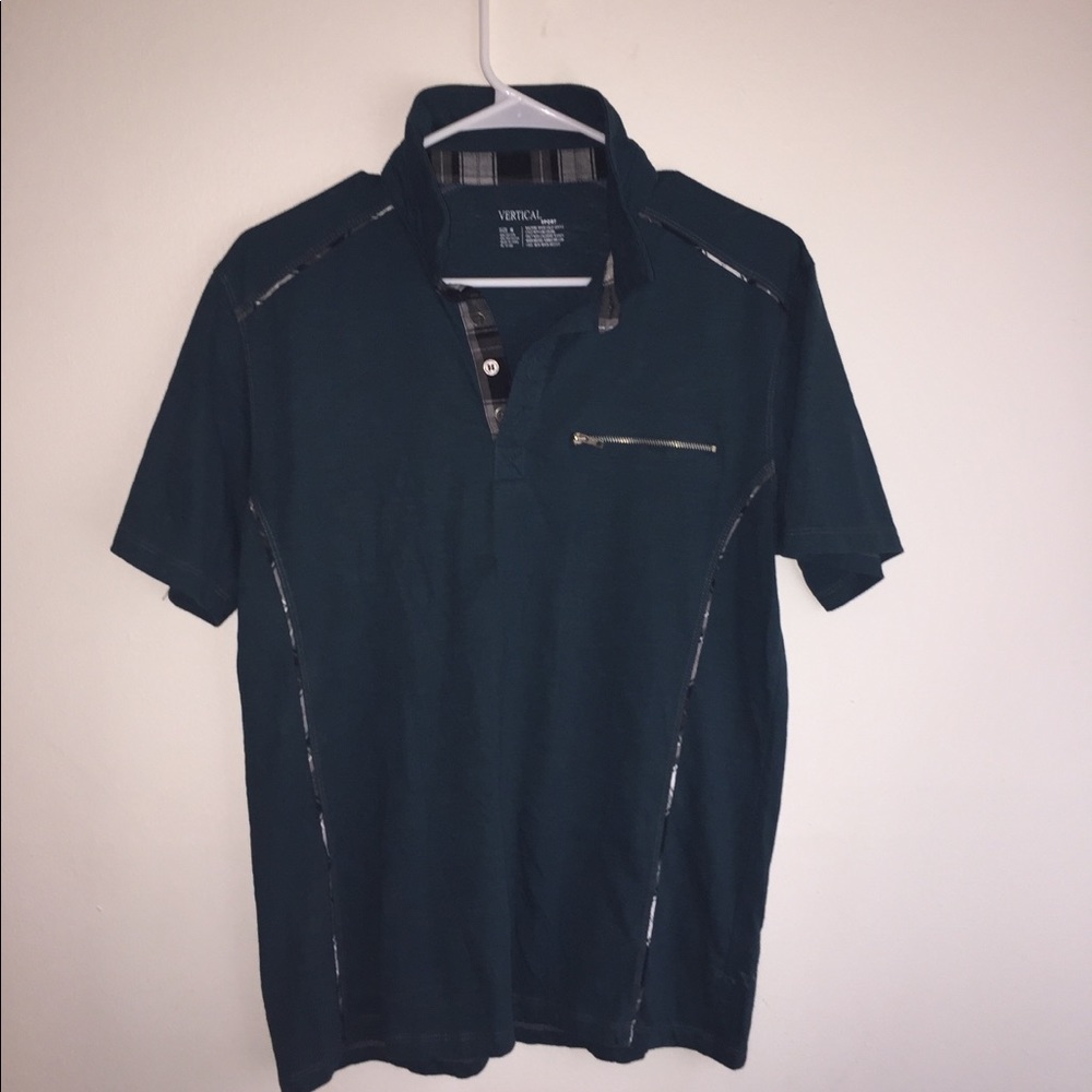 Green designer shirt medium size